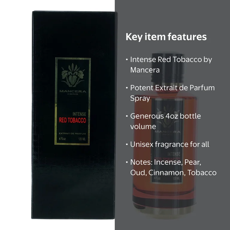 mancera red tobacco intense 60ml LuxFragranceStation warm spices Red Tobacco INTENSE by Mancera,