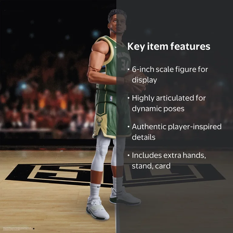 NBA x Hasbro Giannis Antetokounmpo Milwaukee Bucks Starting Lineup