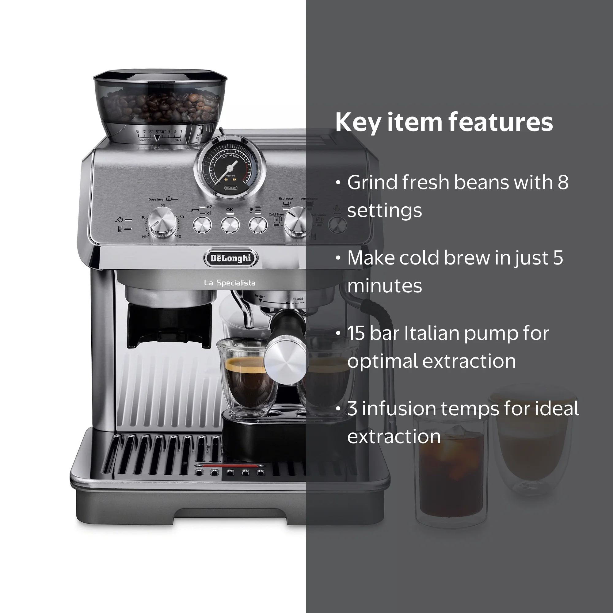 De'Longhi, La Specialista Arte Pump Espresso Machine, EC9155M