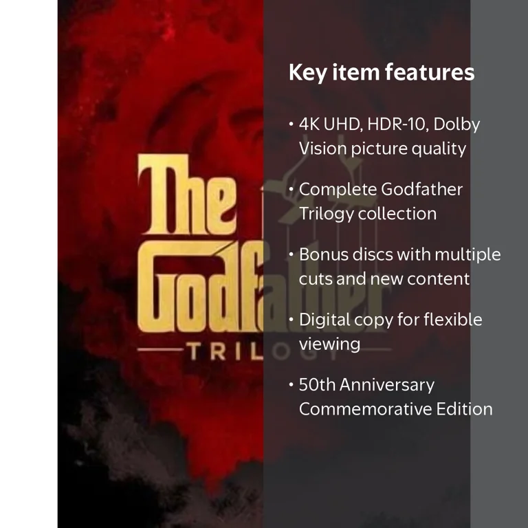 The Godfather Trilogy (50th Anniversary) (4K Ultra HD + Digital