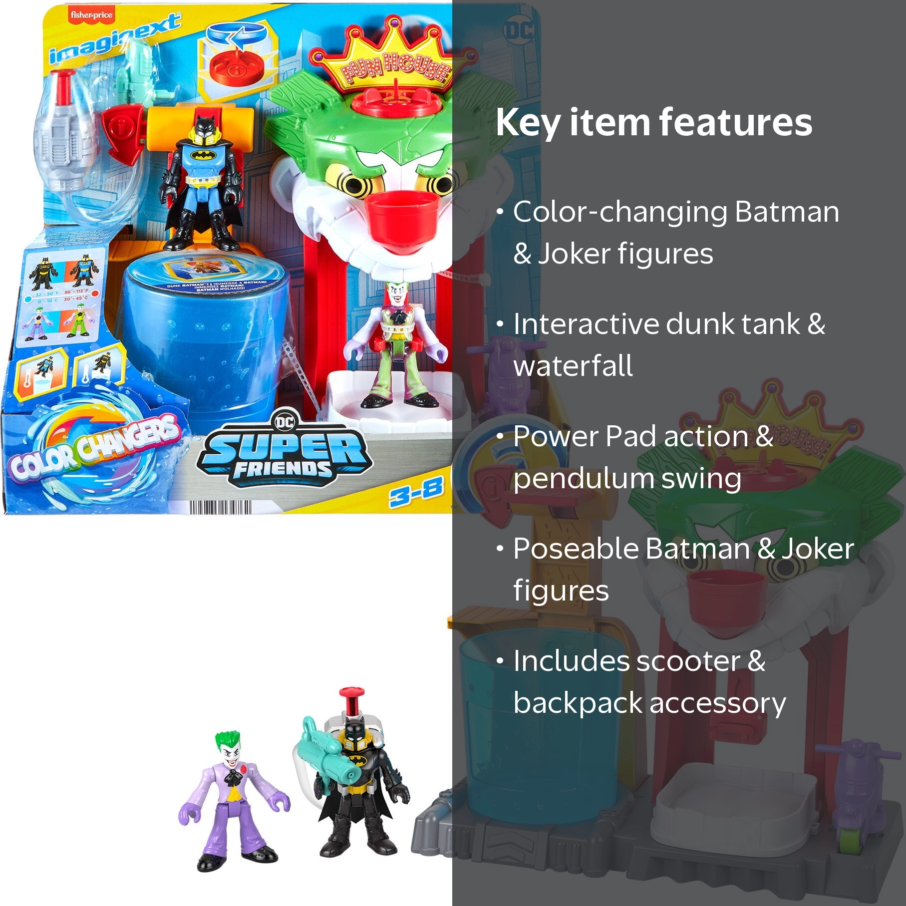 THE LOSER★リキュールディスペンサー★置物★人形★バレルマン★ジョーク Imaginext DC Super Friends Batman Playset with Color Changing
