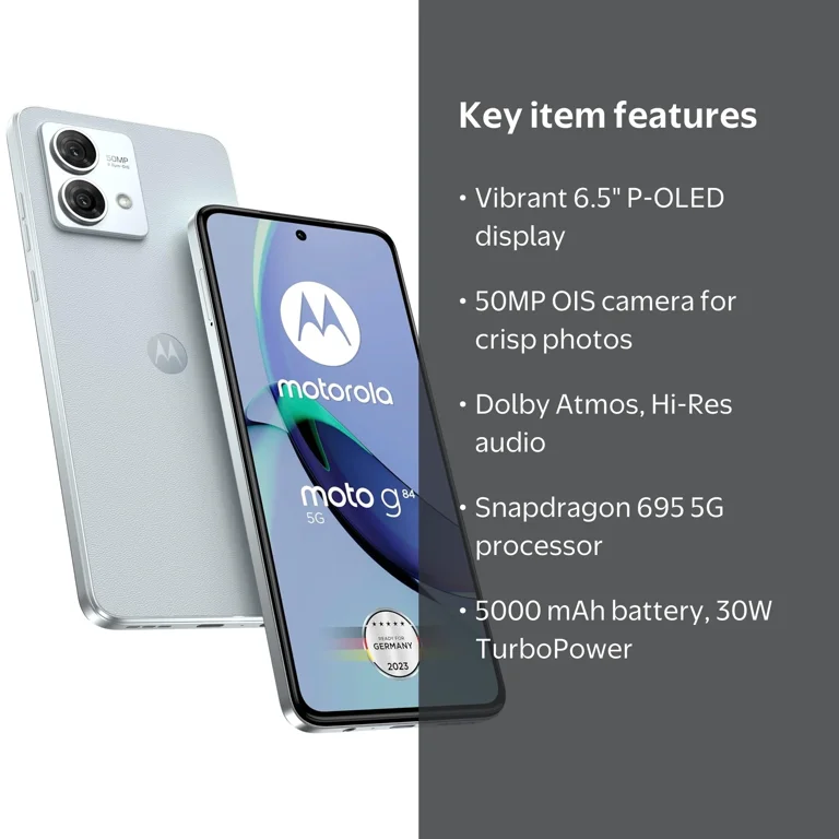 Motorola Moto G84 5G 6.5”256GB + 12GB RAM Dual SIM with P-OLED