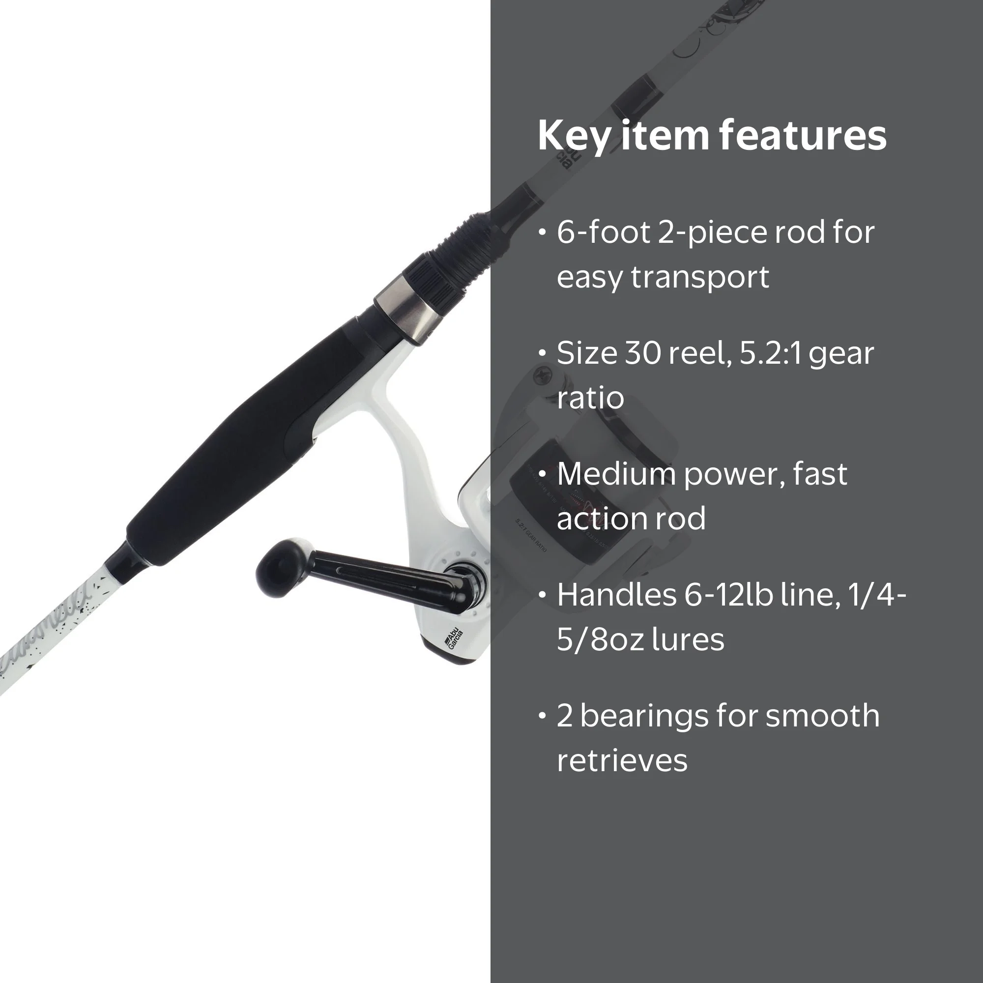 Abu Garcia Ike Dude Spinning Combo, 6' Medium Fishing Rod, 30 Size Reel - Walmart.com Abu Garcia Ike Dude Spinning Combo, 6' Medium Fishing Rod, 30 Size Reel - Walmart.com