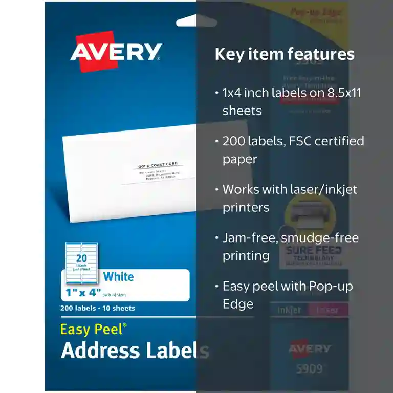Avery Address Labels, 1 Avery Address Labels, 1