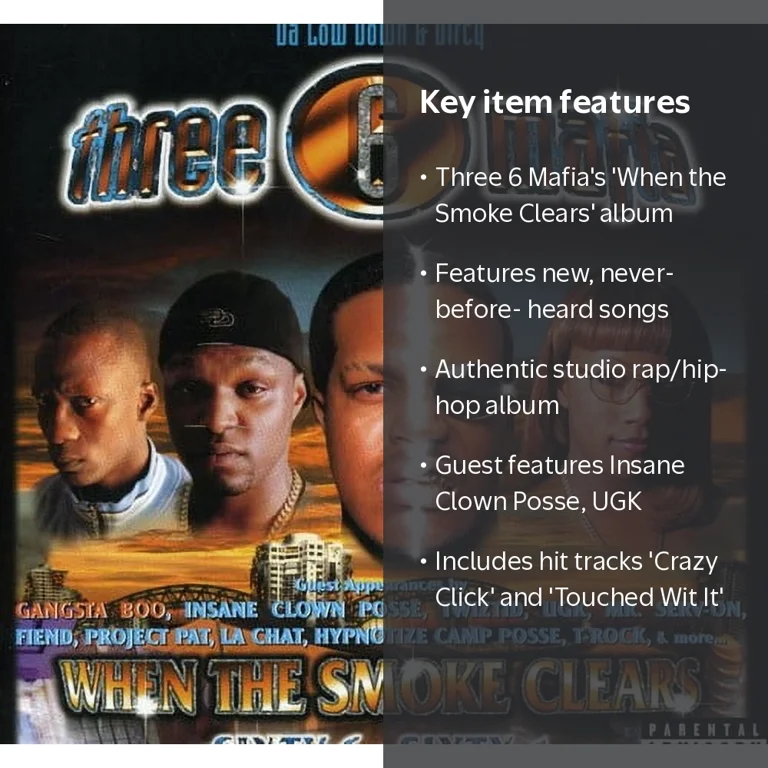 Three 6 Mafia - When the Smoke Clears - Music & Performance - CD