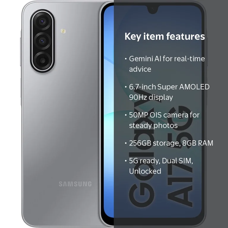 Samsung Galaxy A17 5G (2025) 256GB + 8GB RAM AI Smartphone – Brand