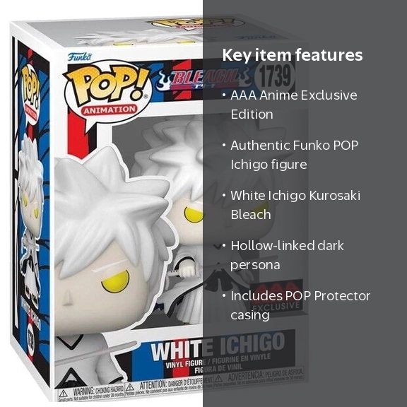 Funko, Animation, Bleach White Ichigo Kurosaki, AAA Anime