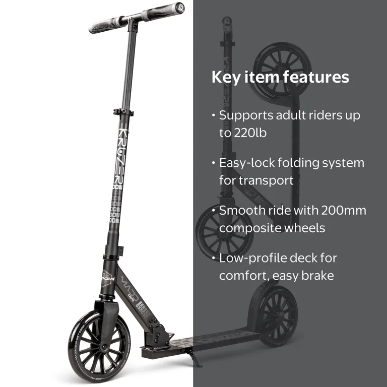 Madd Gear Carve Kruzer 200mm Commuter Scooter - Easy Folding
