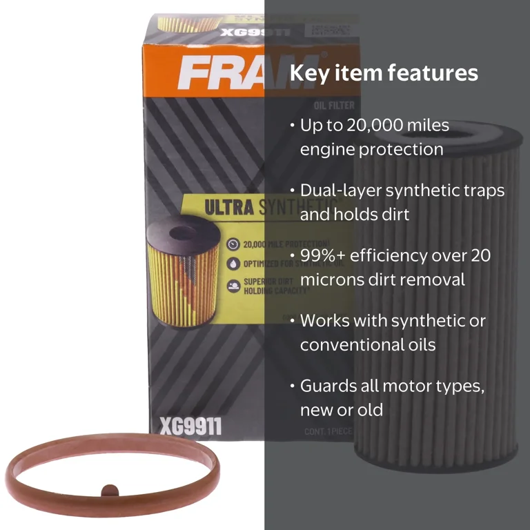 FRAM, Oil Filter, XG9911, 20K mile replacement filter - Walmart.com