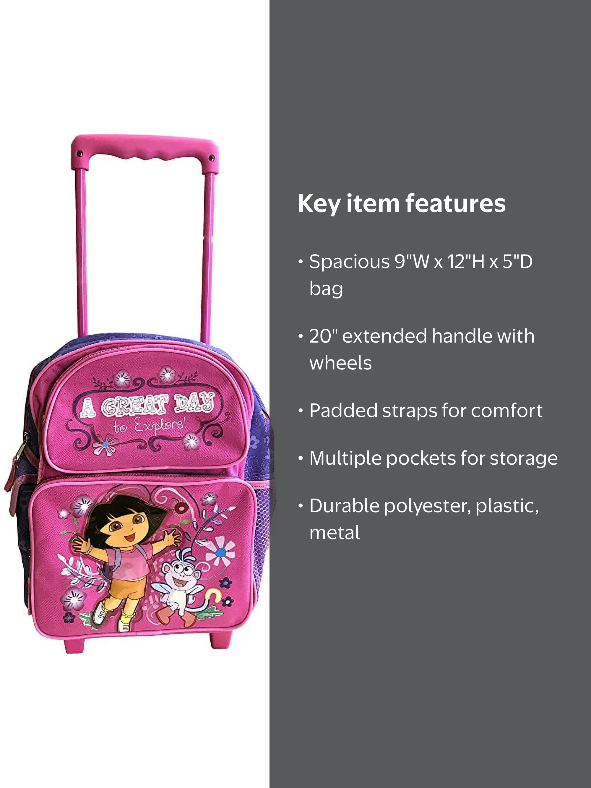 Nickelodeon A Great Day to Explore Dora & Boots Pre-K Toddler Size