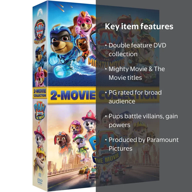 PAW Patrol: The Mighty Movie + PAW Patrol: The Movie: 2-Movie
