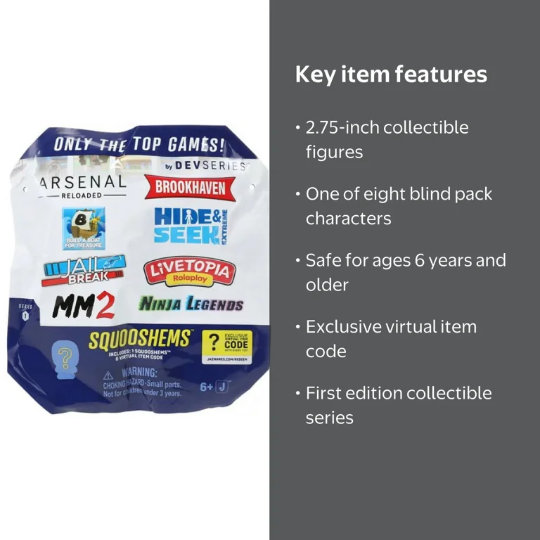 Jazwares Roblox DevSeries Squooshems - Walmart.com