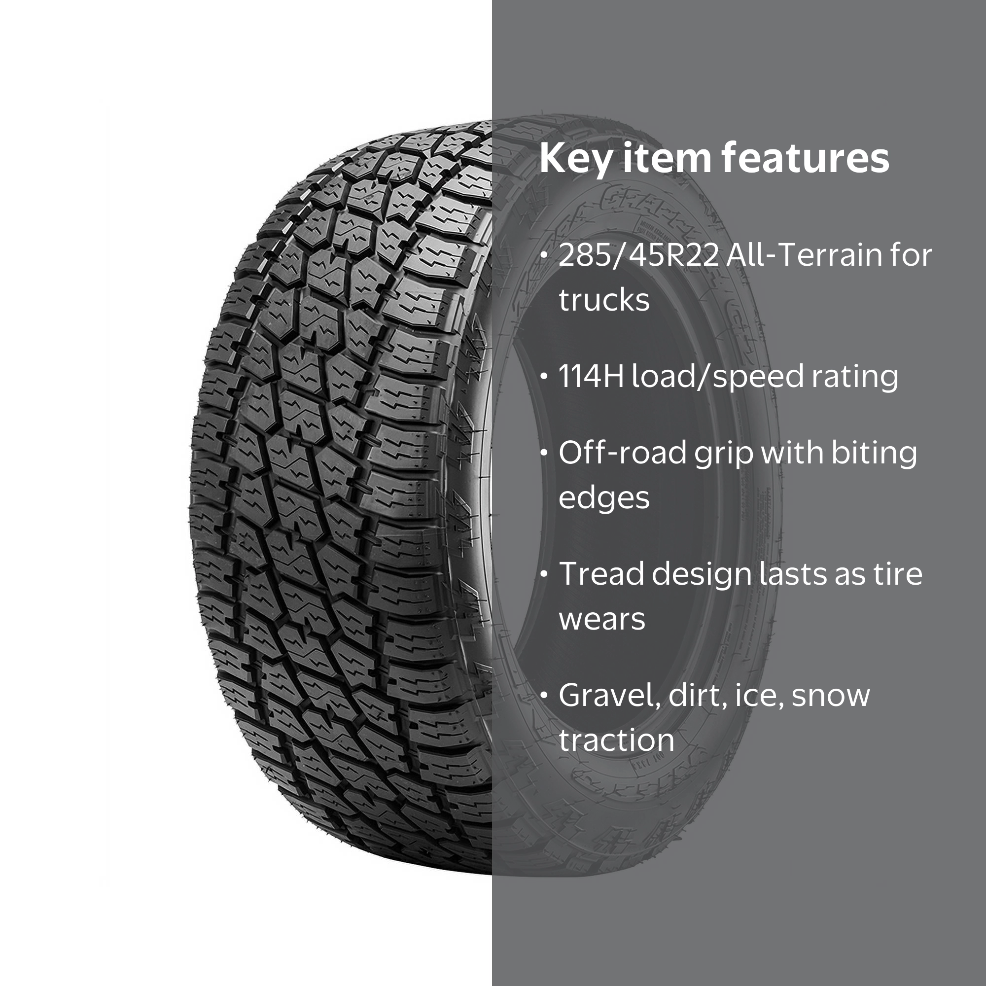 Nitto Terra Grappler G2 285/45R22 114H All Terrain Tire - Walmart.com