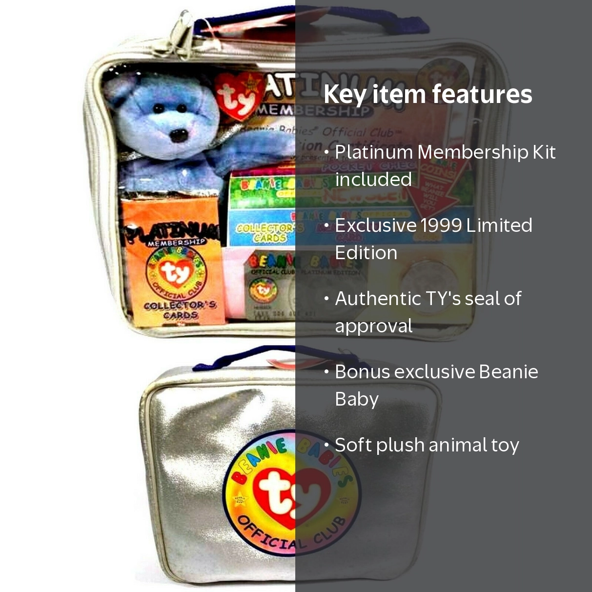 TY Beanie Babies Plush Official Club Platinum Membership Kit