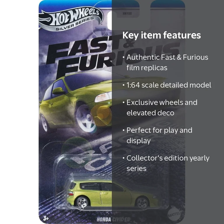 Hot Wheels, Fast and Furious Honda Civic EG Custom Racing Course