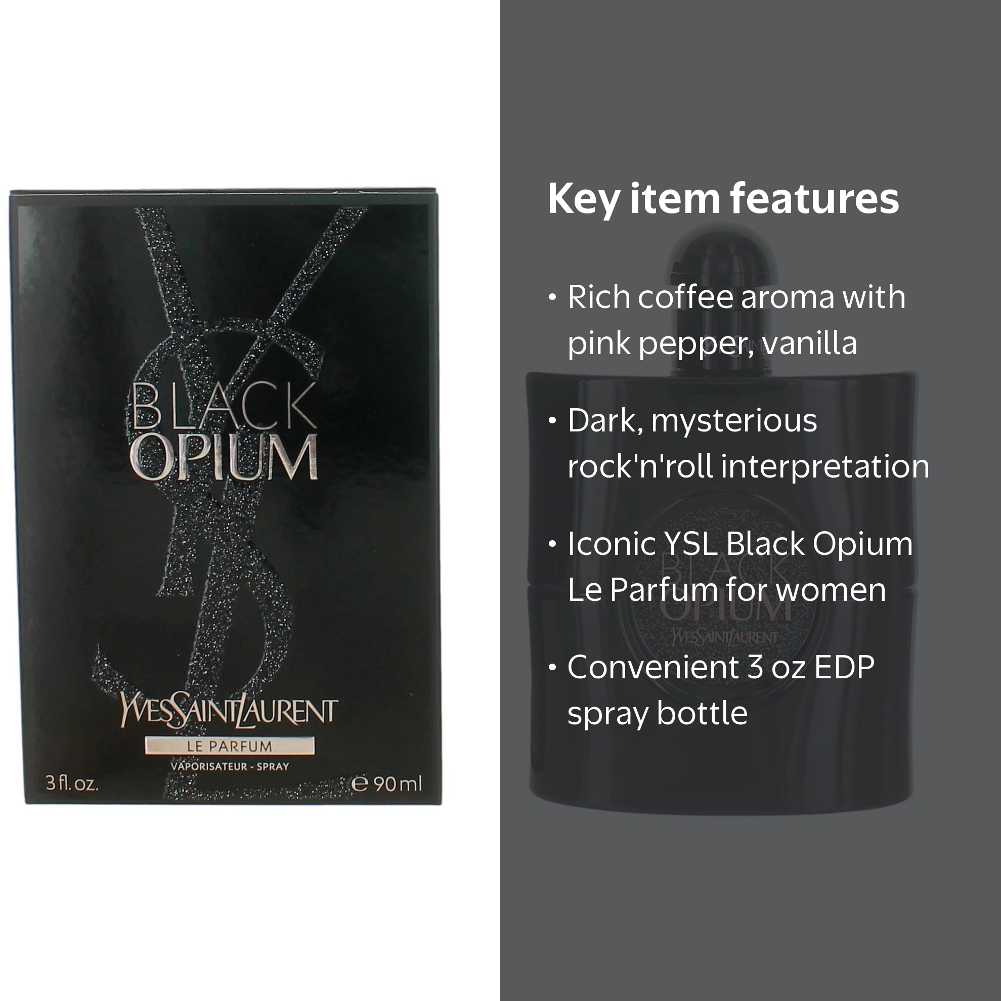 Yves Saint Laurent, Black Opium Le Parfum, 3 oz EDP Spray for