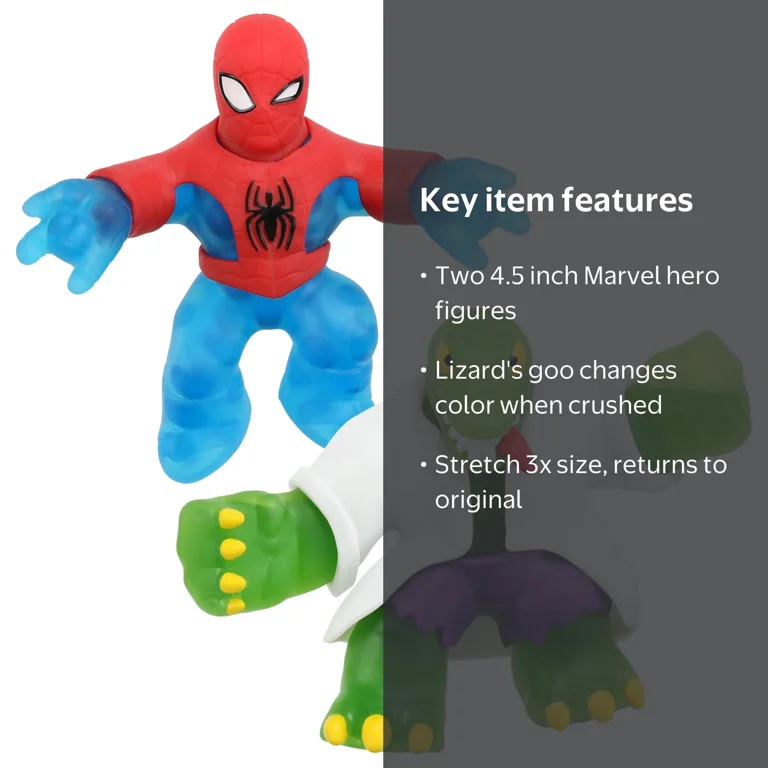 Heroes of Goo Jit Zu Marvel Goo Shifters Spider-Man VS Lizard, 2 Heroes of Goo Jit Zu Marvel Goo Shifters Spider-Man VS Lizard, 2