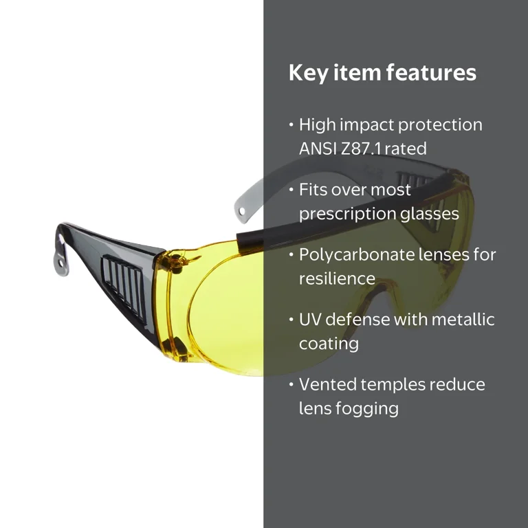 Allen Company Large Shooting Safety Glasses, Ansi Z87 Impact