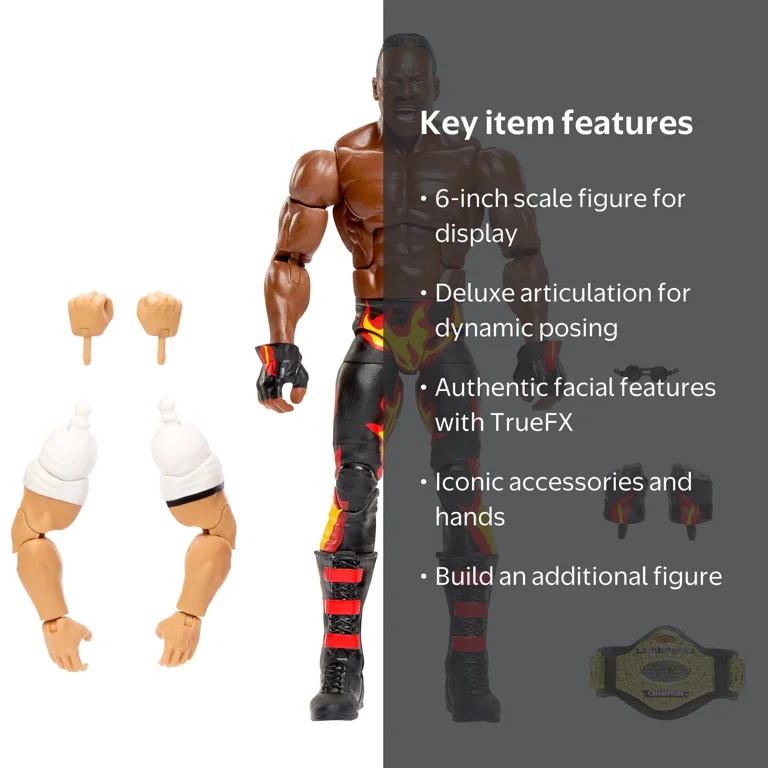 WWE Monday Night War Elite Collection Booker T Action Figure with