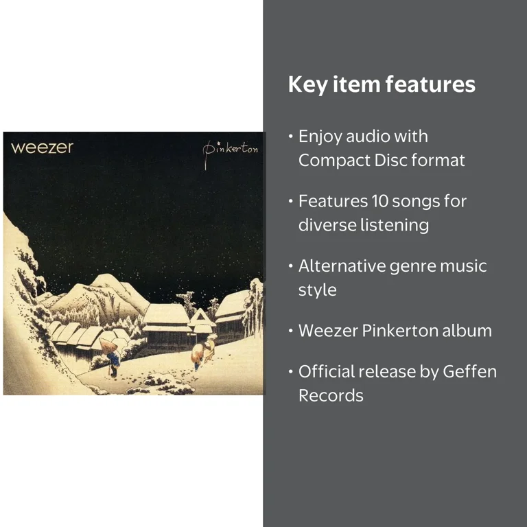 Geffen Records, Music & Performance, Pinkerton CD, 10 songs