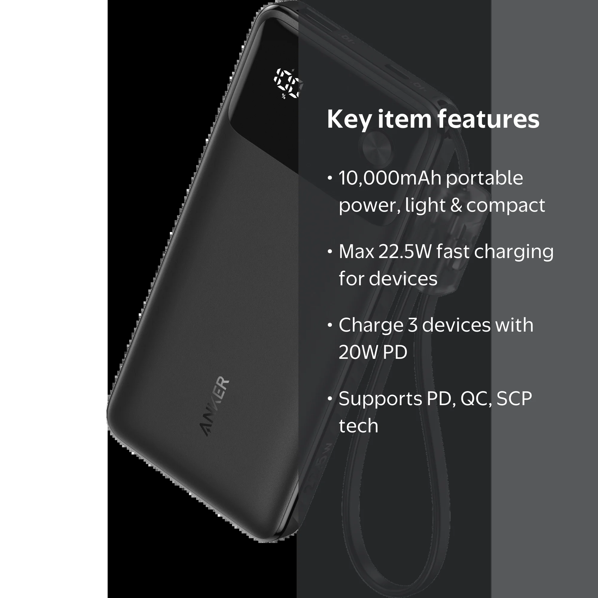Anker 10,000mAh Power Bank, 22.5W Fast Charging, Portable Charger -  Walmart.com