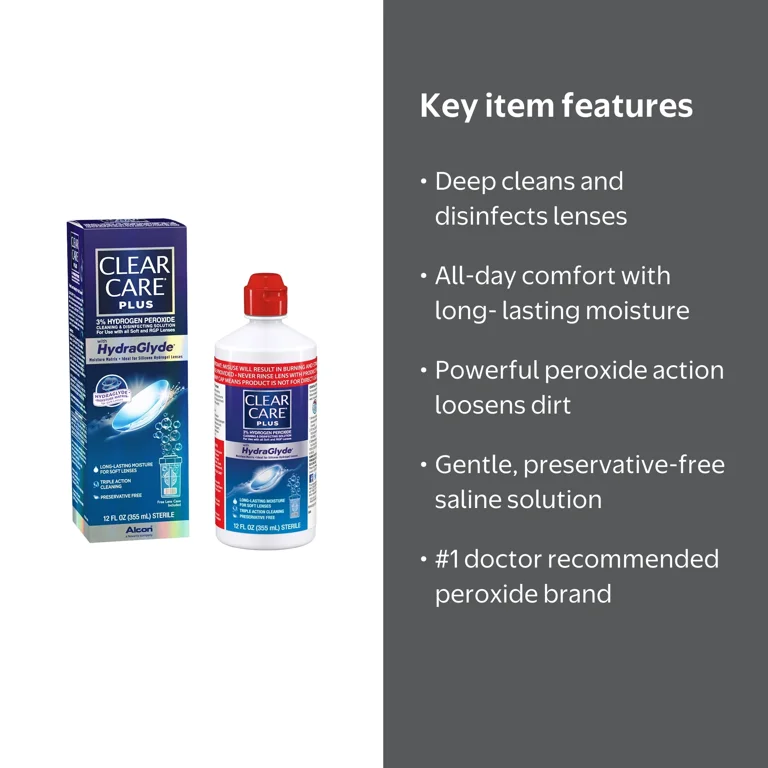 Clear Care Plus Cleaning and Disinfecting Contact Lens Liquid