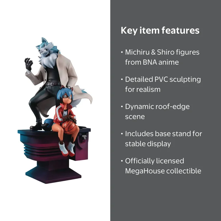 BNA: Brand New Animal Michiru Kagemori & Shiro Ogami Collectible