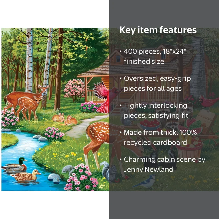 MasterPieces, Jigsaw Puzzle, Creekside Gathering, 400 Pieces