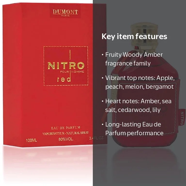 Dumont Men's Nitro Red Intensely EDP Spray 3.4 oz Fragrances