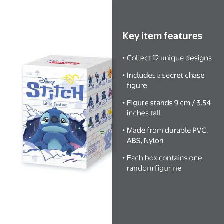 Pop Mart Stitch Little Emotions Series Figures Blind Box, 9 cm
