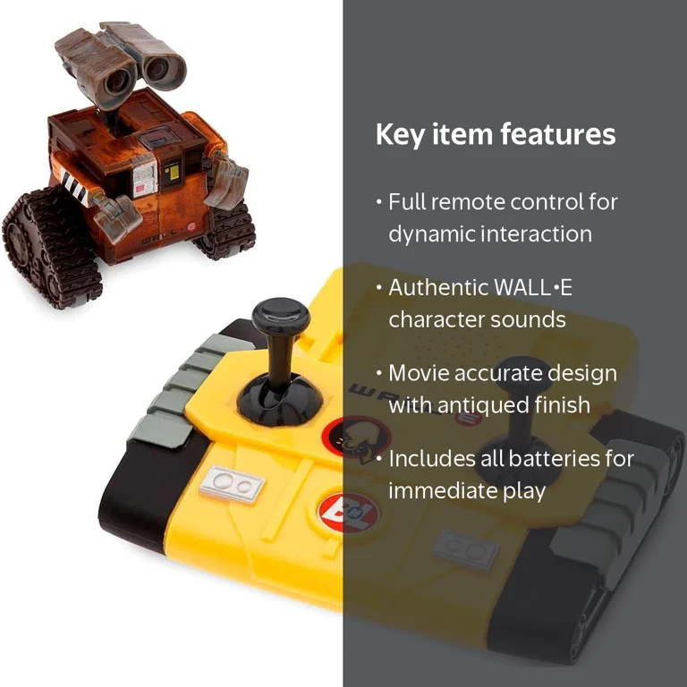 Disney Pixar RC ROBO WALL•E: Sound-Featuring Remote Control Robot