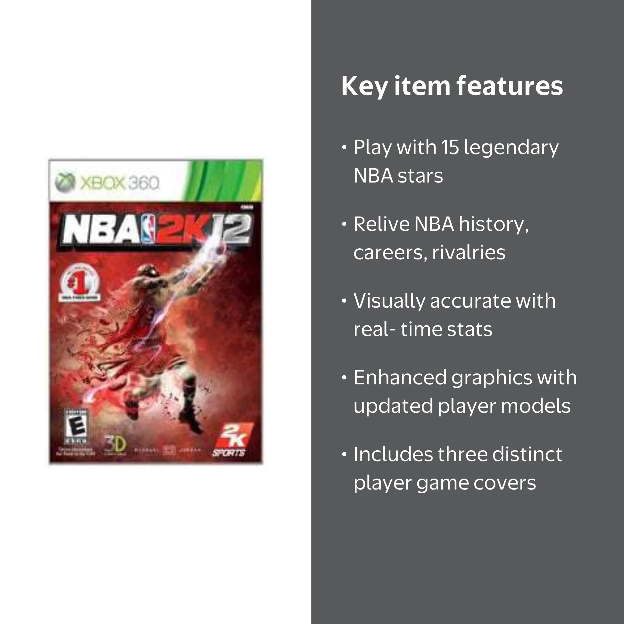 2K, NBA 2K12 Xbox 360 Video Game, Celebrates NBA Legends - Walmart.com