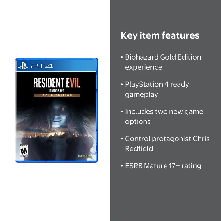 Capcom, Resident Evil 7 Biohazard Gold Edition, 56040, PlayStation