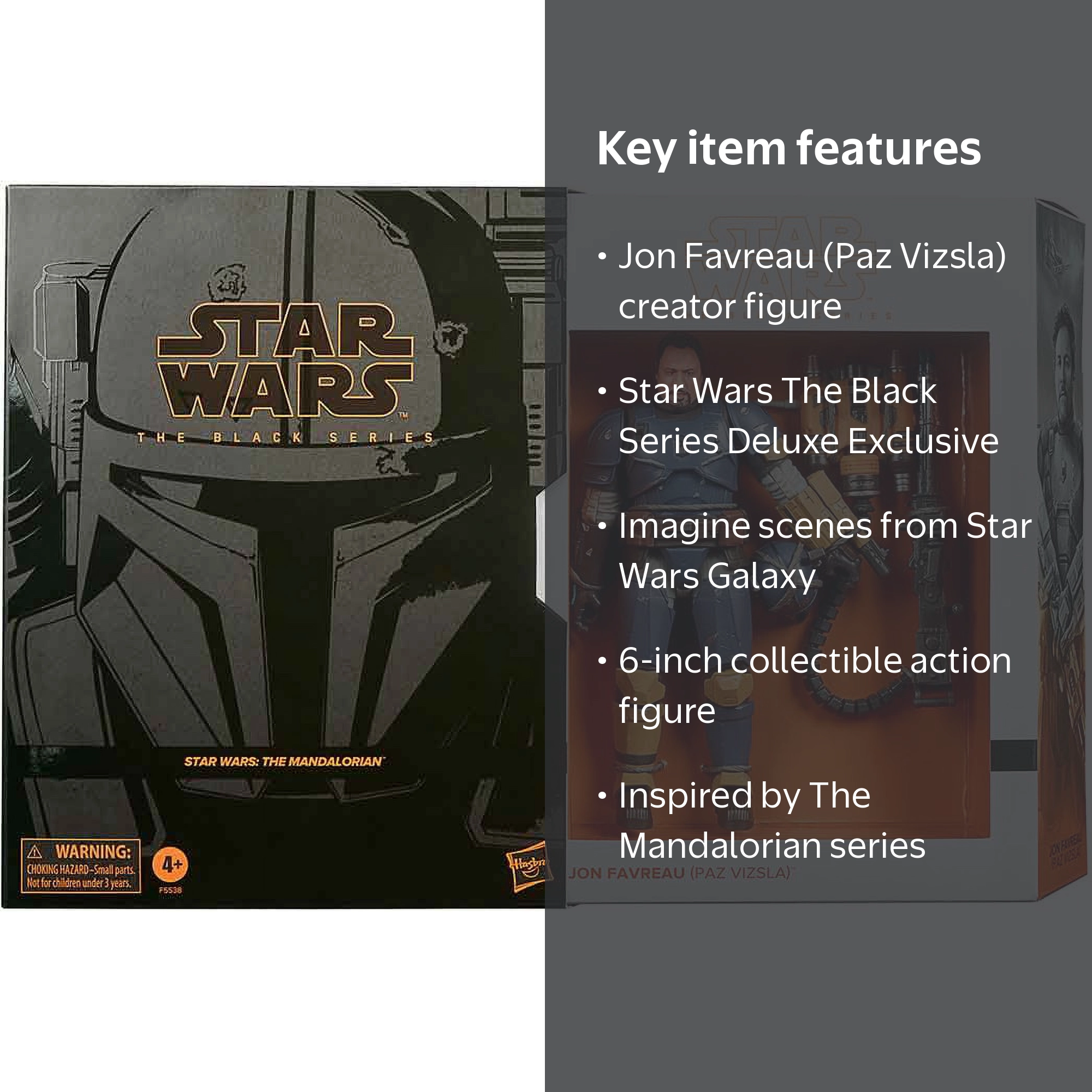 Star Wars Mandalorian 6 Inch Figure - Black Series Deluxe Paz
