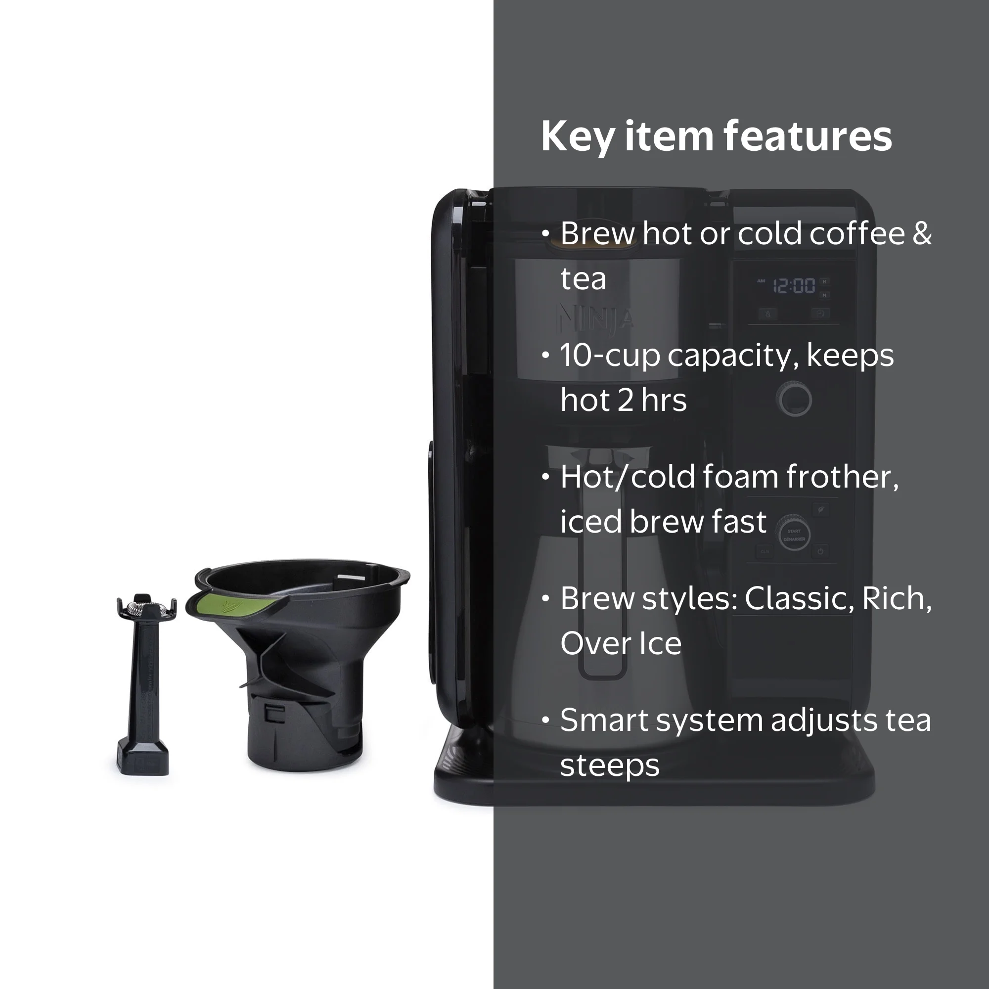 Ninja Hot and Cold Brewed System, Auto-iQ Tea and Coffee Maker