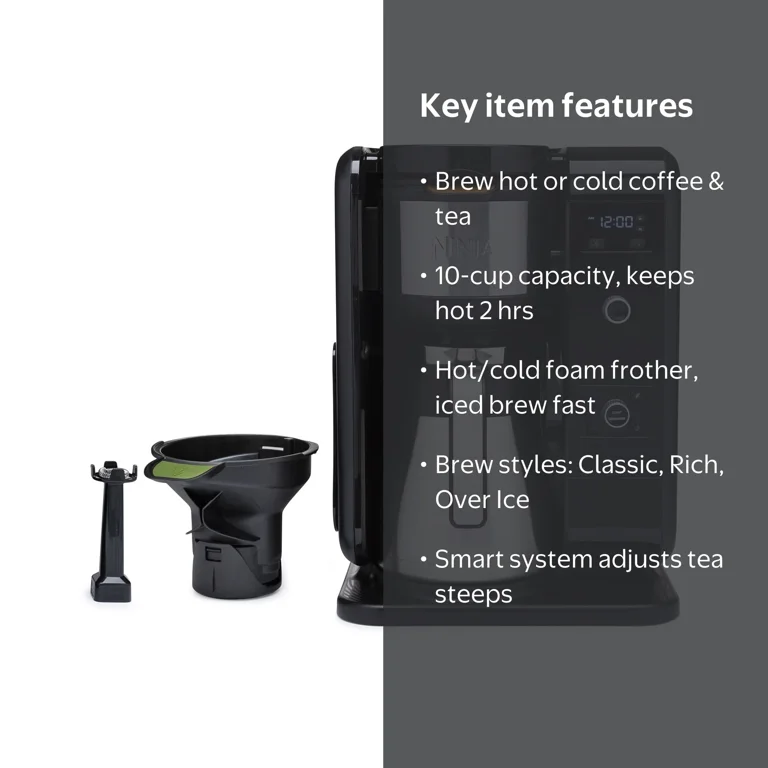 Ninja Hot and Cold Brewed System, Auto-iQ Tea and Coffee Maker