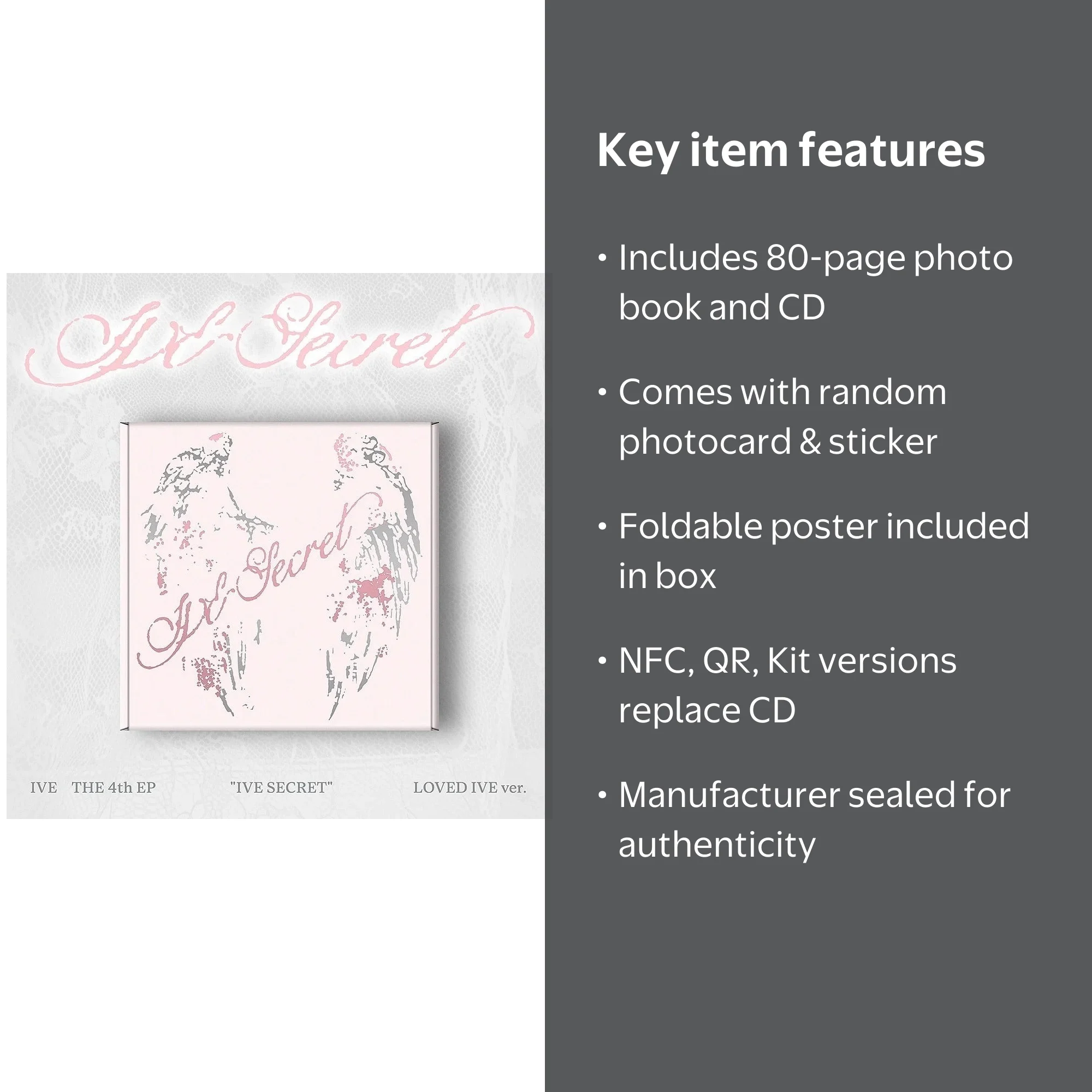 IVE - [IVE SECRET] 4th Mini Album LOVED IVE (Limited) Version