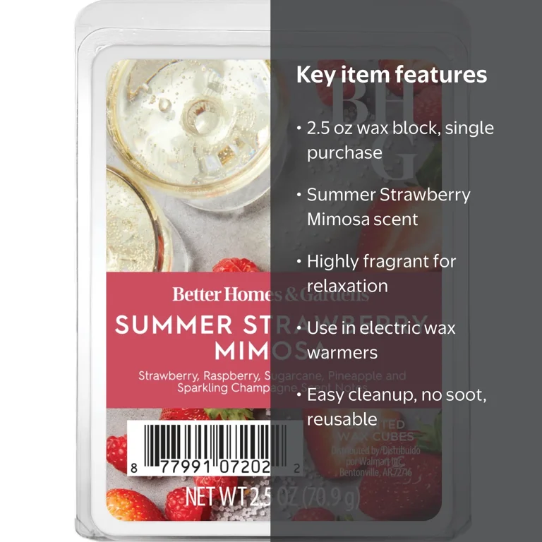 Better Homes & Gardens Summer Strawberry Mimosa Scented Wax Melts