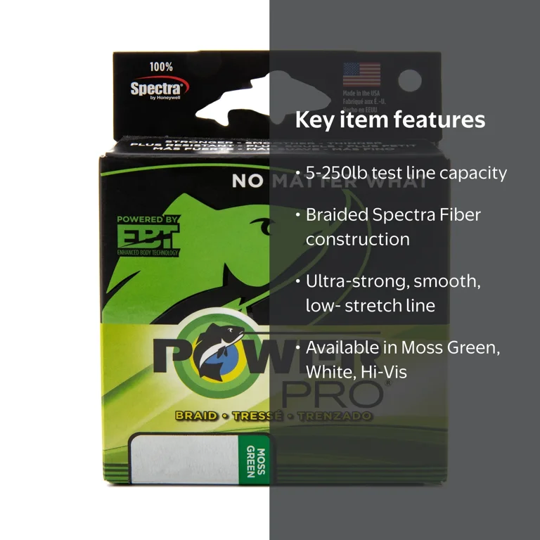 10 lb braided fishing line 300M 328Yds Fluorescent Green 10lb-300lb HERCULES PE braid Lin – Hercules Fishing Tackle Fish PowerPro PowerPro 10 lb - 300