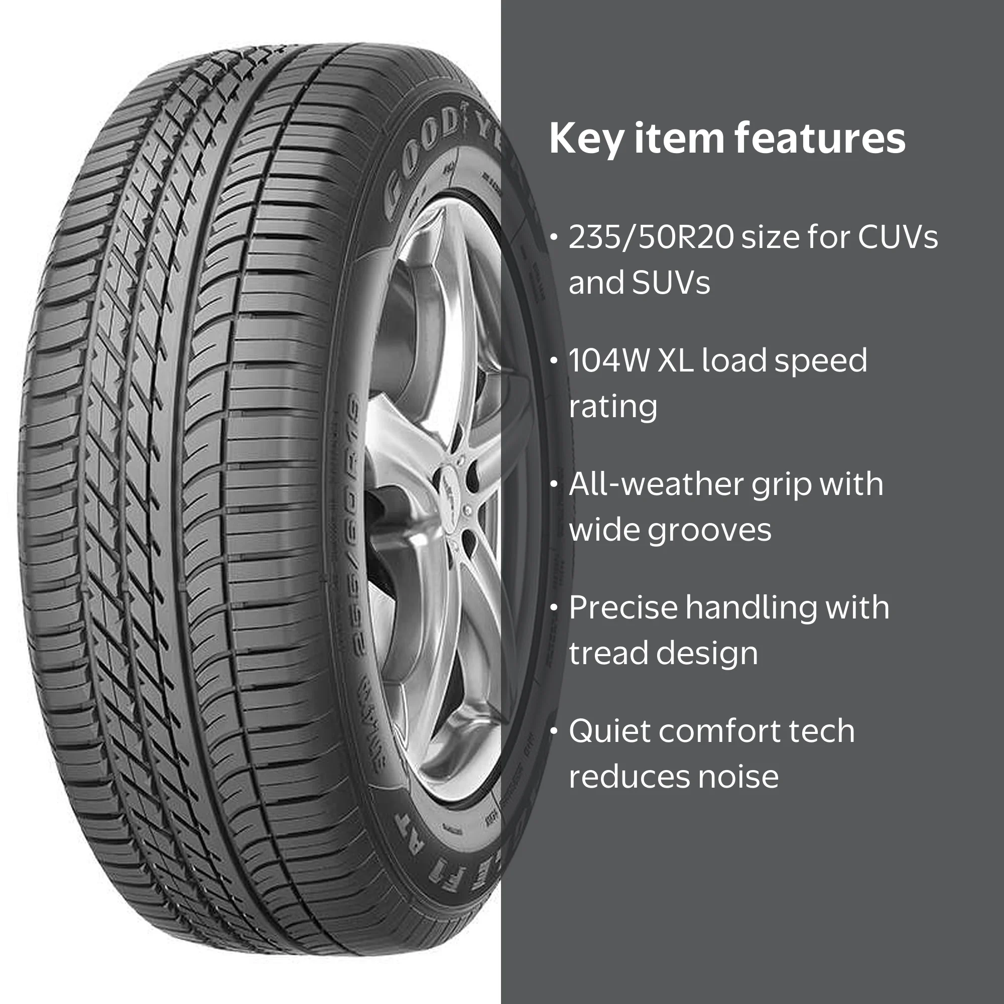 Goodyear Eagle F1 Asymmetric SUV AT SCT UHP All Season 235/50R20