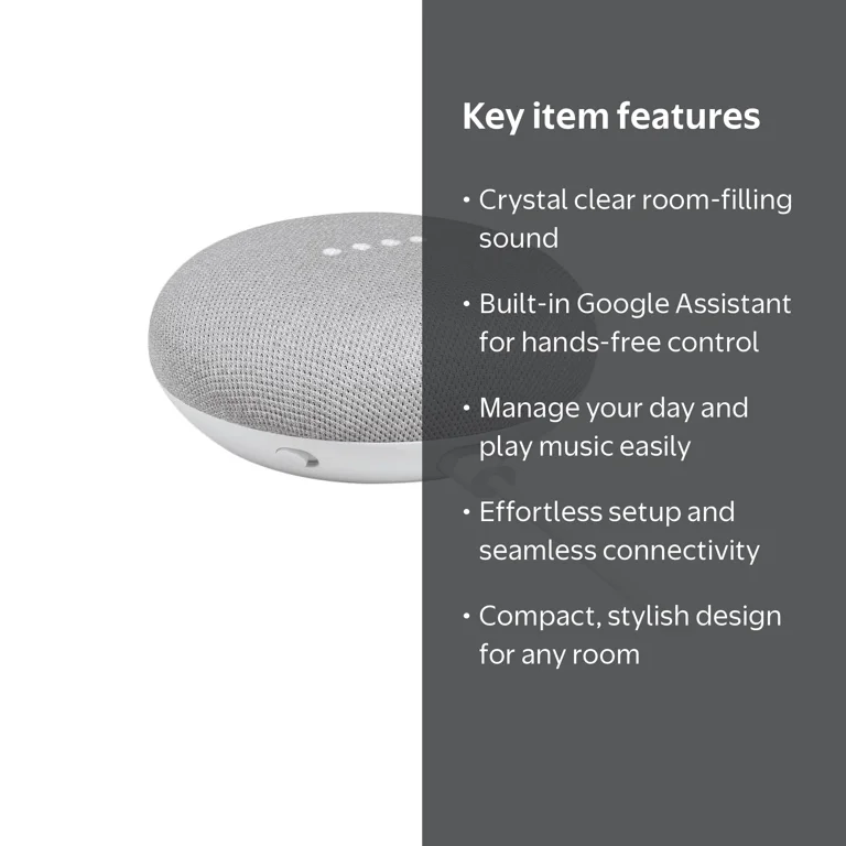 Google, Smart speaker, VIPRD-GA00210-US, Chalk color - Walmart.com