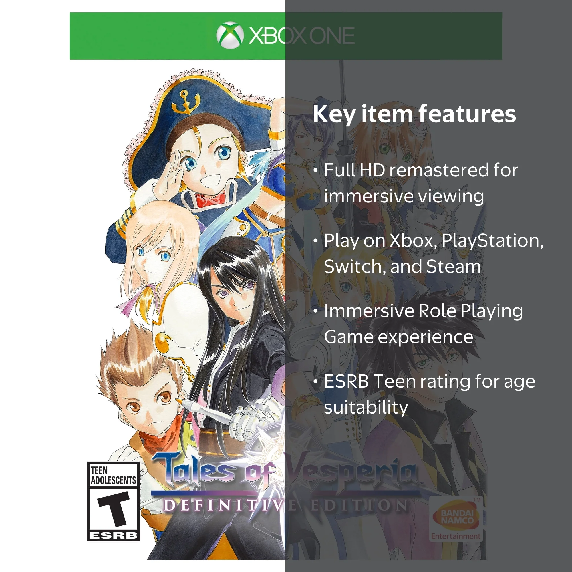 Tales of Vesperia Definitive Edition, Bandai/Namco, Xbox One