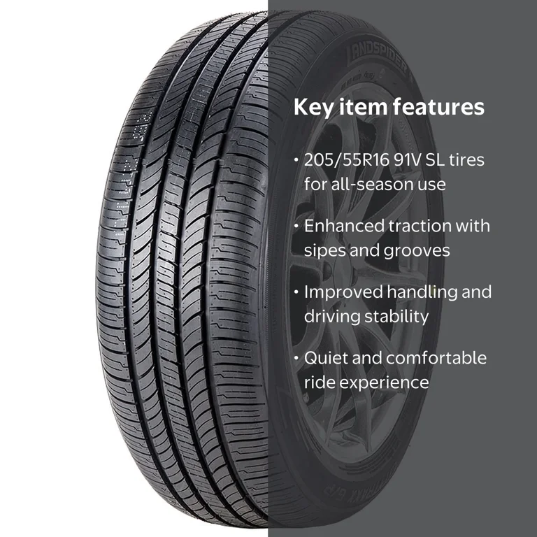 Landspider, Passenger Tire, 205/55R16 91V, All Season - Walmart.com