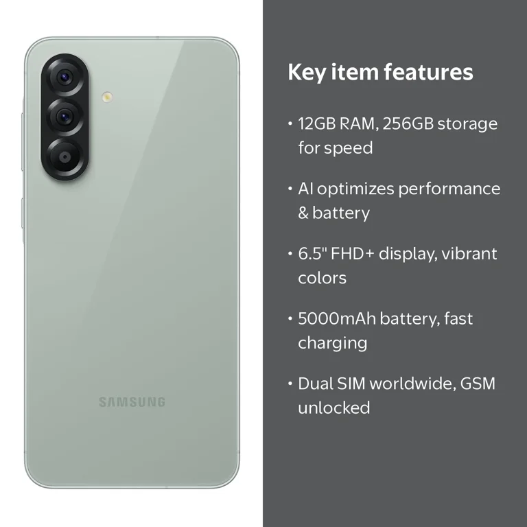 Open Box Samsung Galaxy A56 5G 2025 (12GB RAM, 256GB) AI