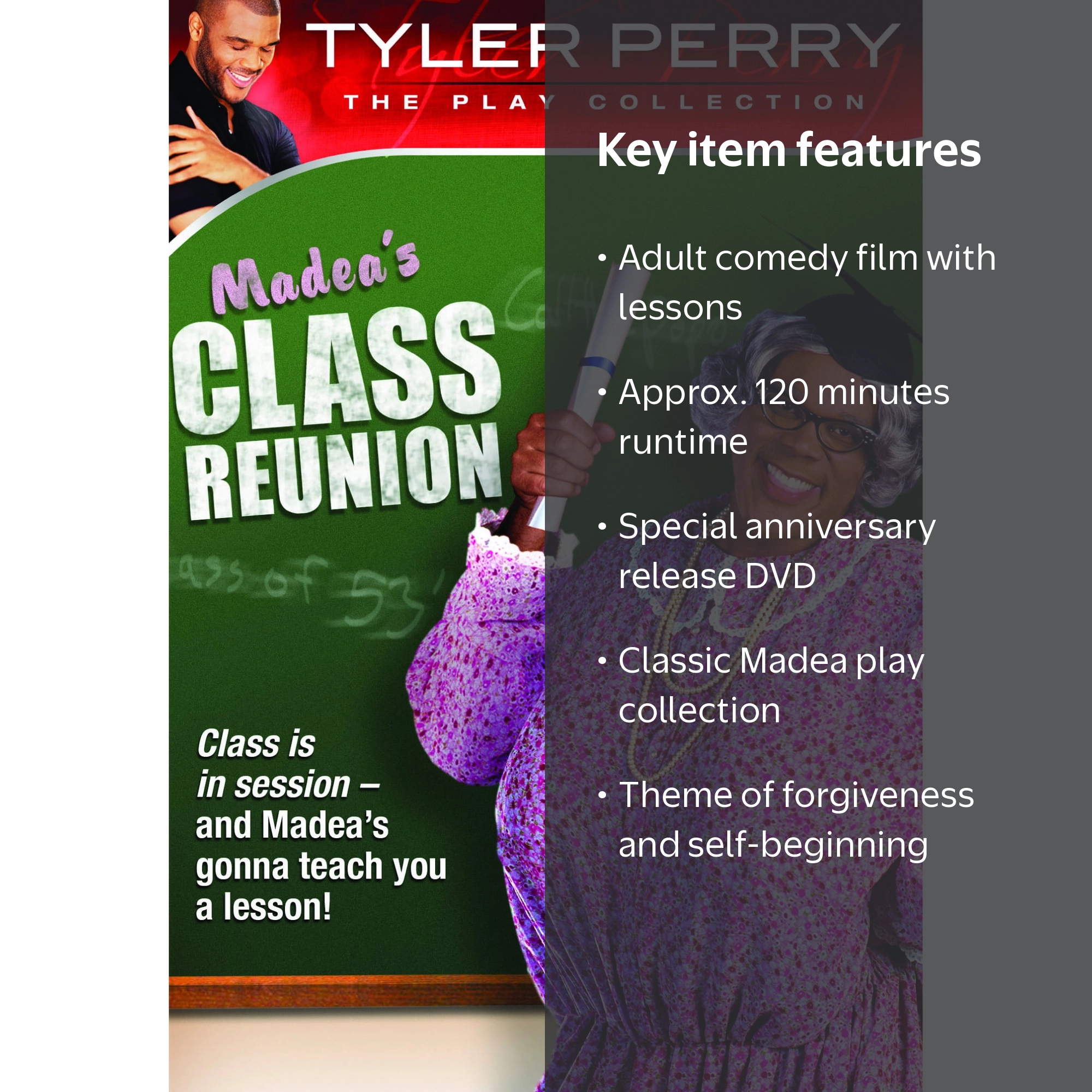 Tyler Perry's Madea's Class Reunion (DVD) - Walmart.com