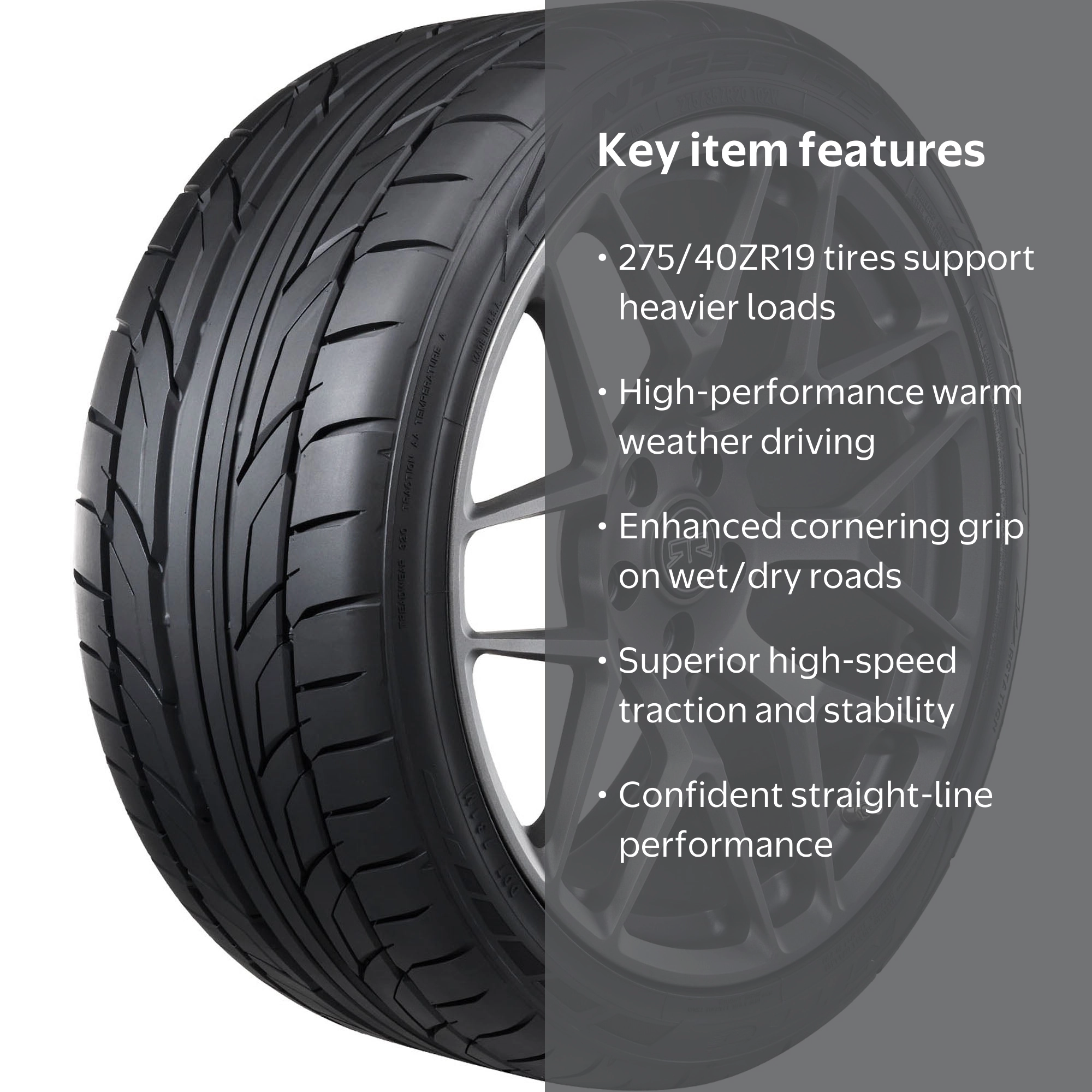 Free Shipping! Nitto NT555 G2 UHP 275/40ZR19 105W XL Passenger