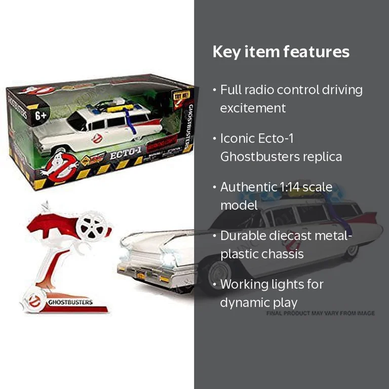 NKOK 1:14 RADIO CONTROL - GHOSTBUSTERS ECTO-1 WITH WORKING LIGHTS