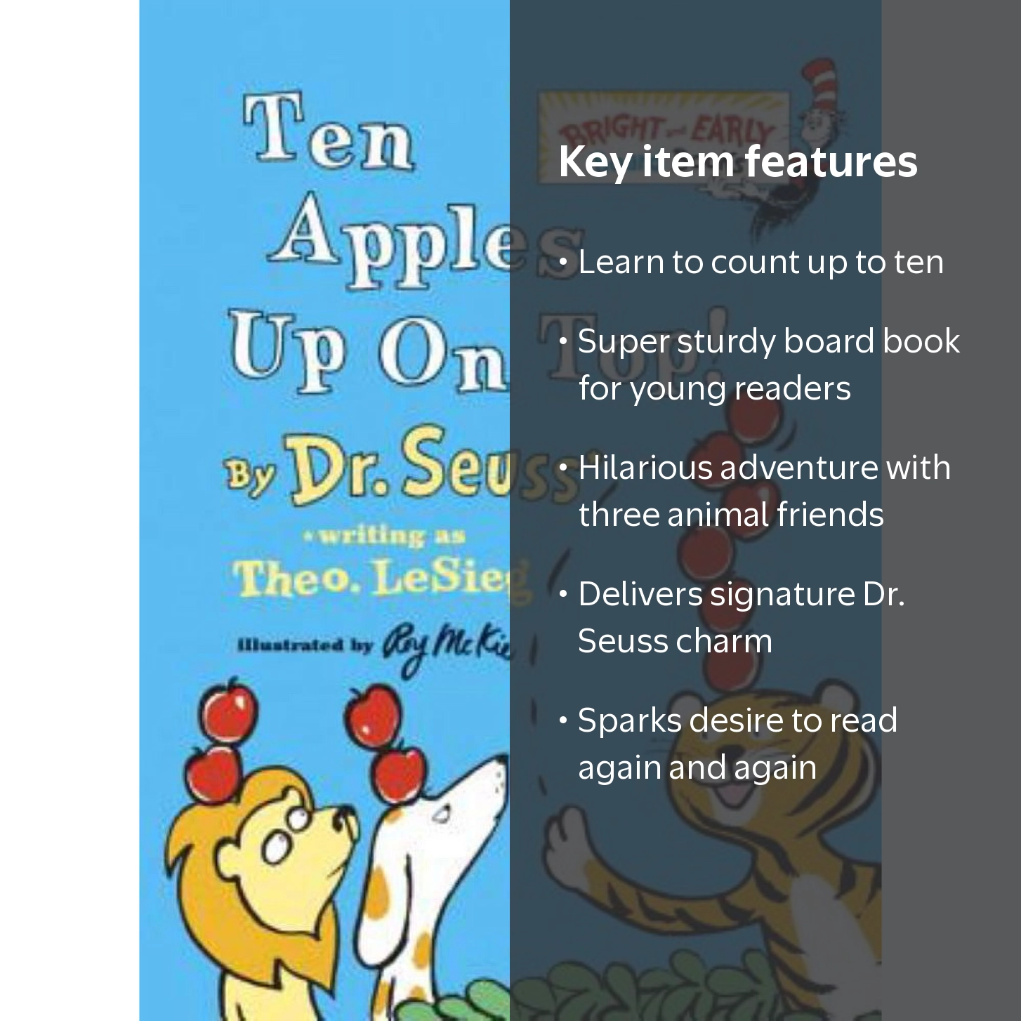 DR SEUSS: Ten Apples up on Top! (Board Book) - Walmart.com