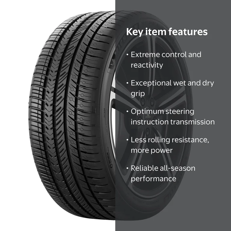 MICHELIN PILOT SPORT4 245/40ZR18 23~24年製 Michelin, Pilot Sport All-Season 4 Tire, 245/45ZR18 XL, Black