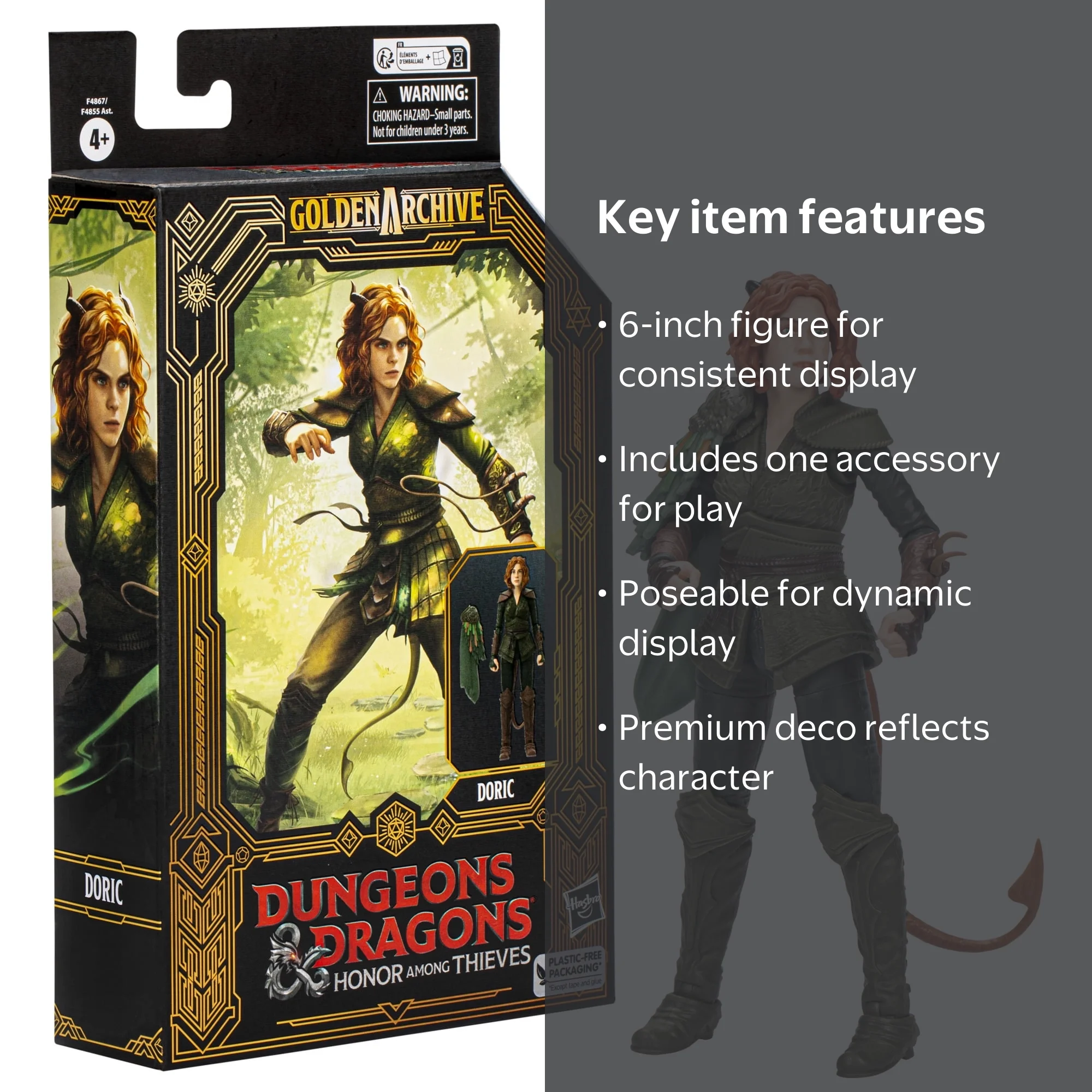 Dungeons & Dragons, Action Figure, Doric 6 inch, Golden Archive